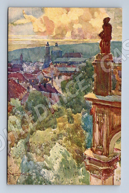 Pohlednice Praha z Fürstenberské zahrady (M4481)