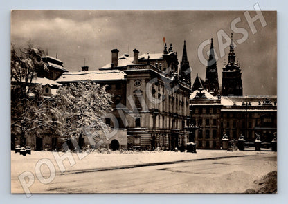 Pohlednice Praha Hradčany zima Rajský (M4482)