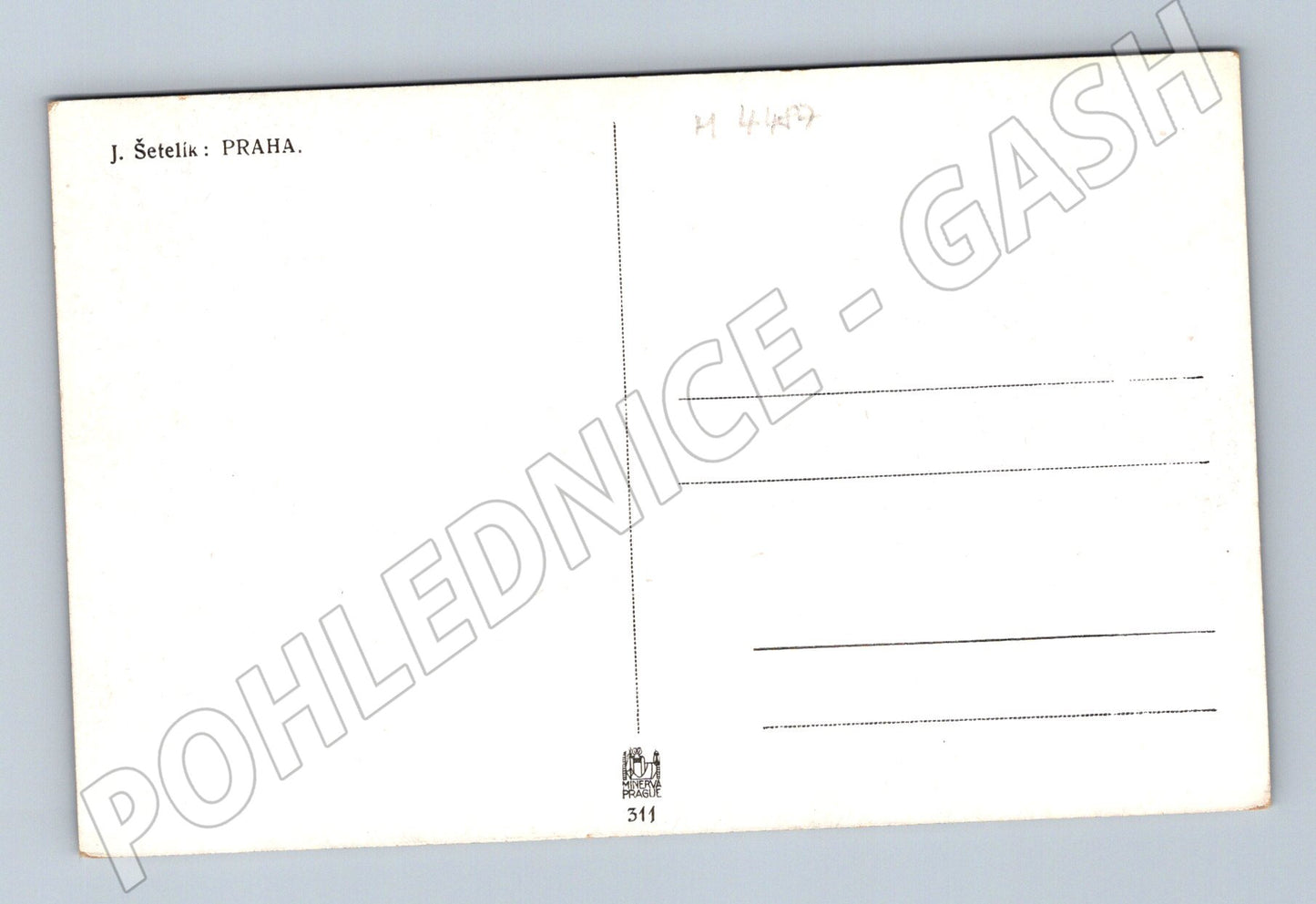 Pohlednice Praha motiv J Šetelík (M4487)