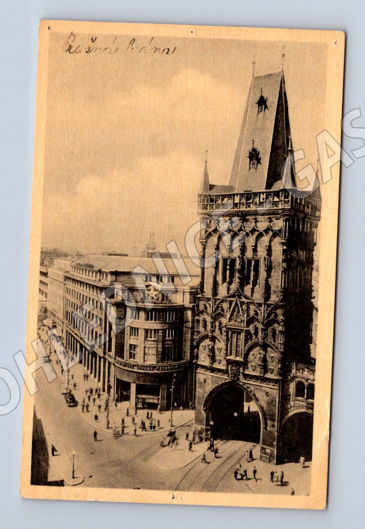 Pohlednice Praha Prašná brána odeslaná (M4488)