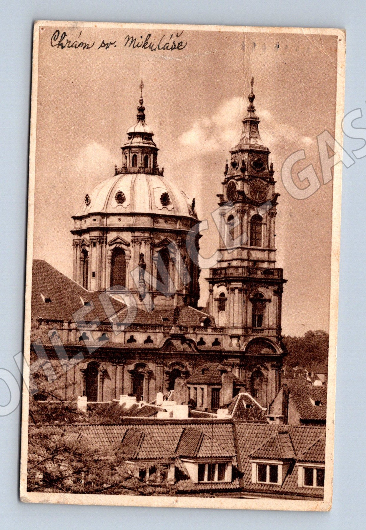 Pohlednice Praha Chrám sv Mikuláše 1939 (M4493)