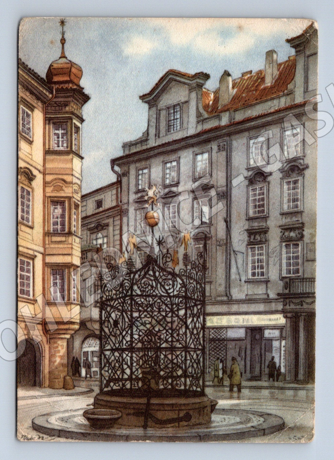 Pohlednice Praha Malé náměstí Vojtěch Kubašta (M4502)