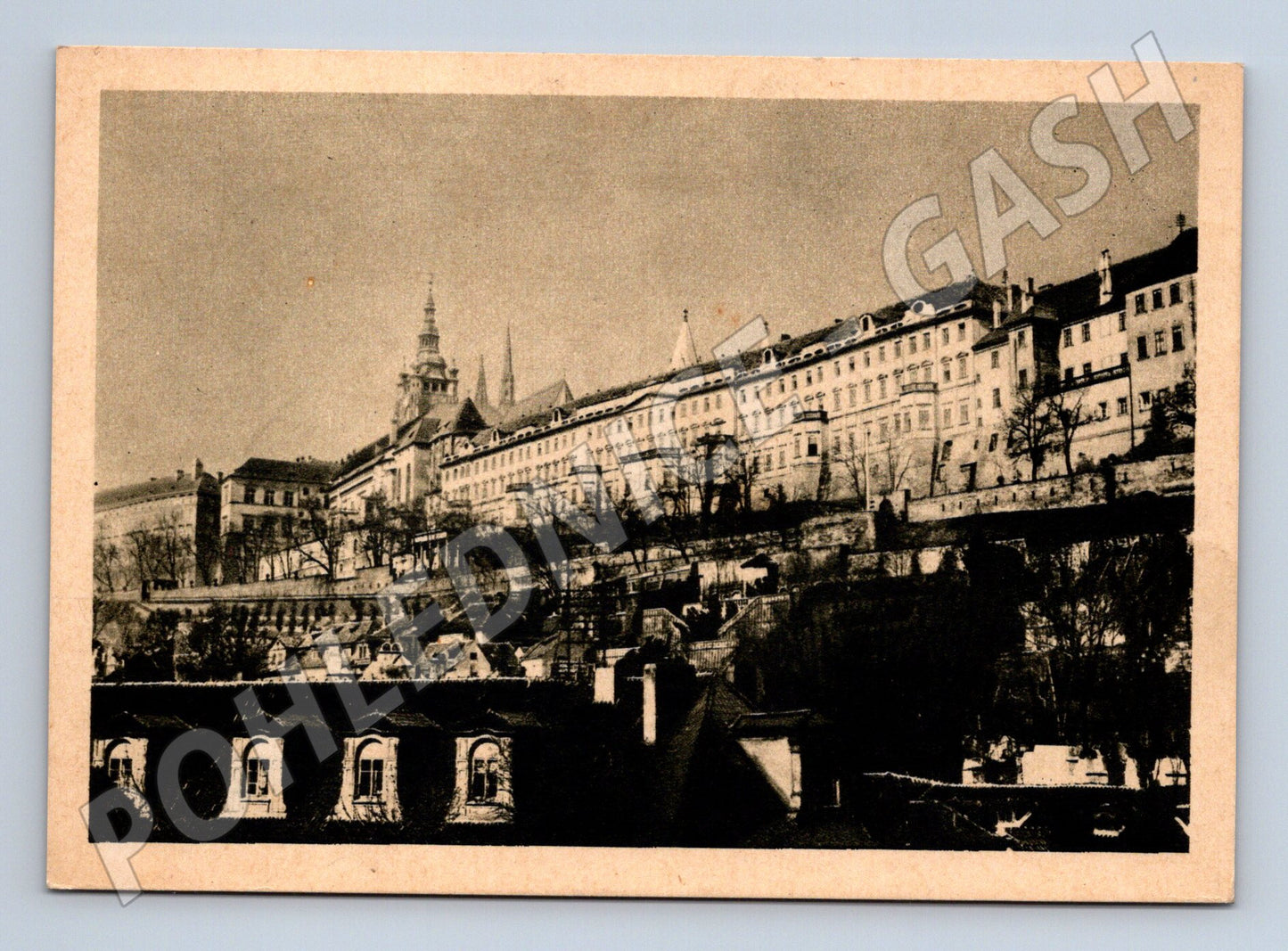 Pohlednice Praha Hradčany černobílý motiv (M4508)