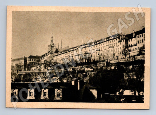 Pohlednice Praha Hradčany černobílý motiv (M4508)