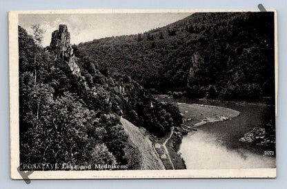 Pohlednice Posázaví louka pod Medníkem 1938 (M451)