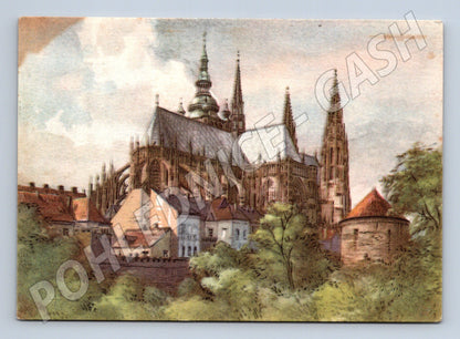 Pohlednice Praha Hradčany Vojtěch Kubašta (M4510)