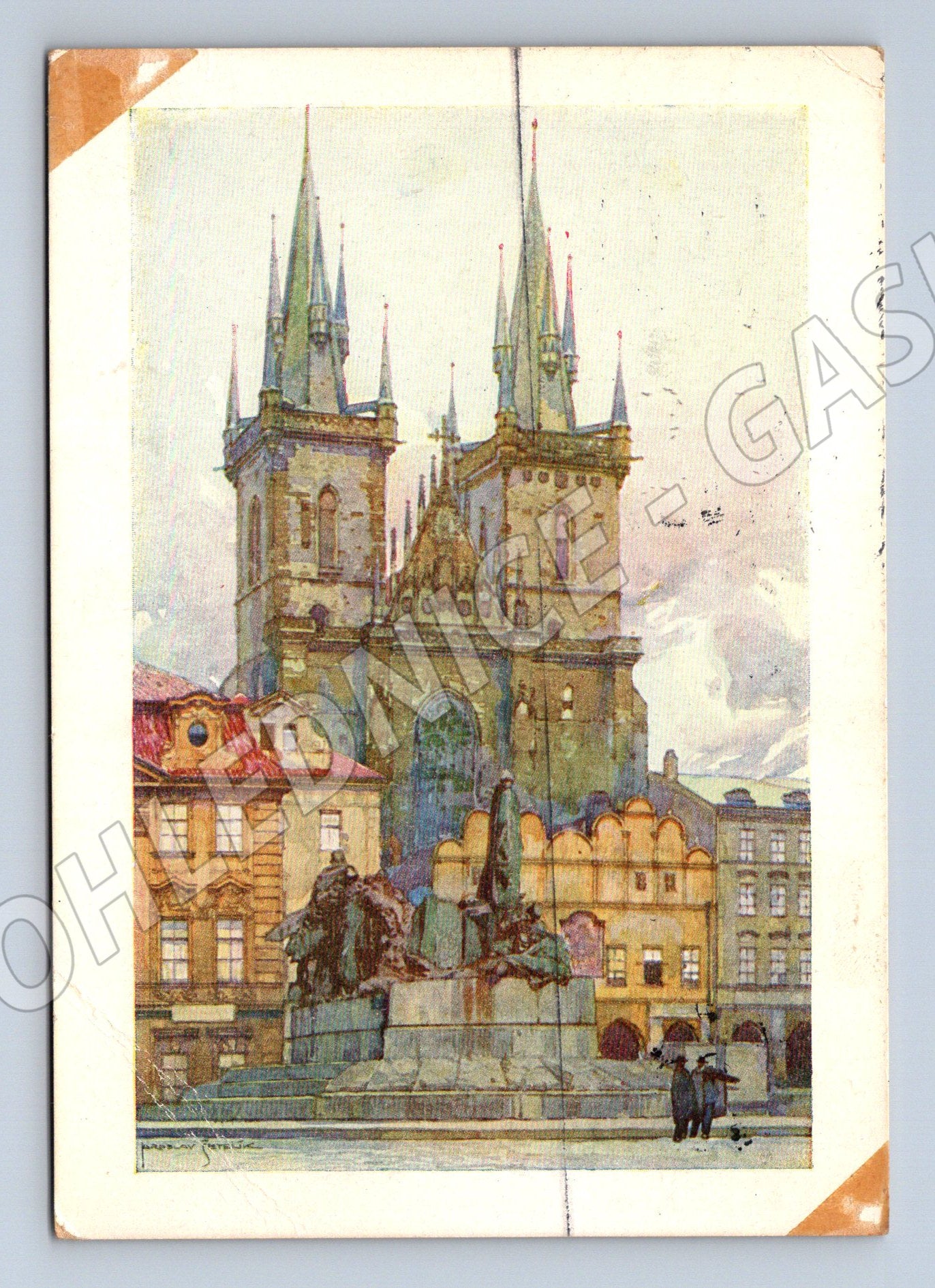 Pohlednice Praha Týnský chrám historická (M4512)