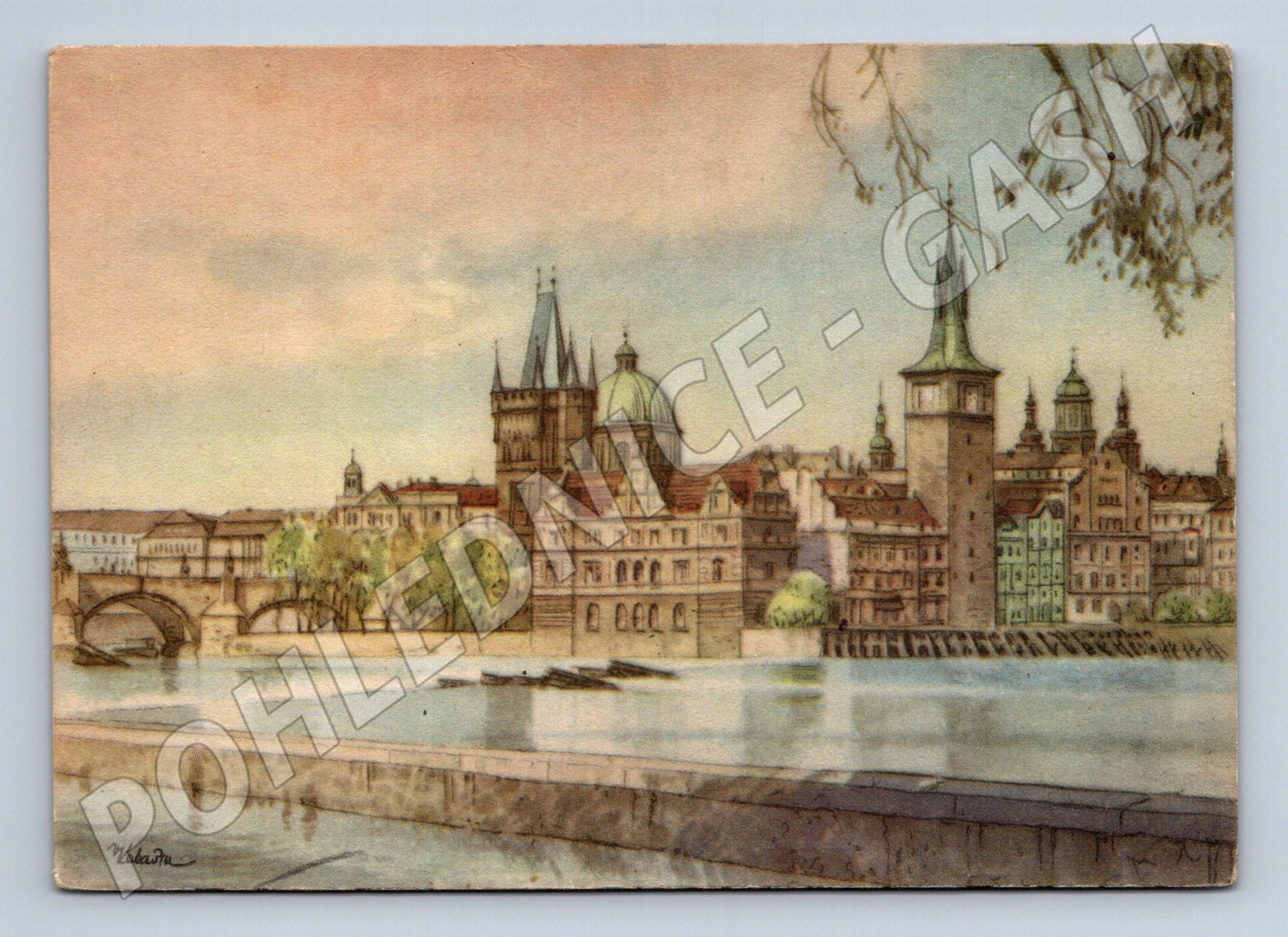 Pohlednice Praha Staroměstské mlýny Kubašta (M4517)