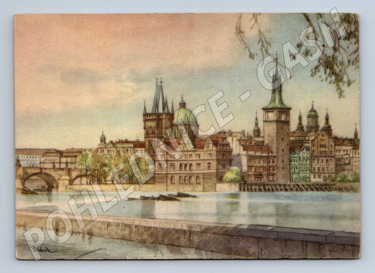 Pohlednice Praha Staroměstské mlýny Kubašta (M4517)