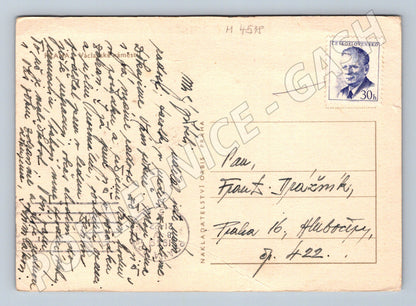 Pohlednice Praha Václavské náměstí prošlá (M4518)