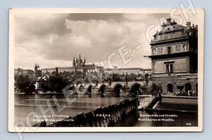 Pohlednice Praha Karlův most a Hradčany (M4523)