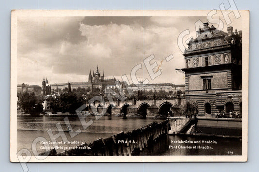 Pohlednice Praha Karlův most a Hradčany (M4523)