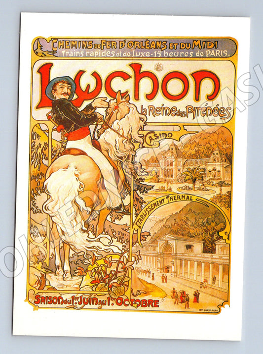 Pohlednice Alfons Mucha Luchon Pyrénées (M4525)