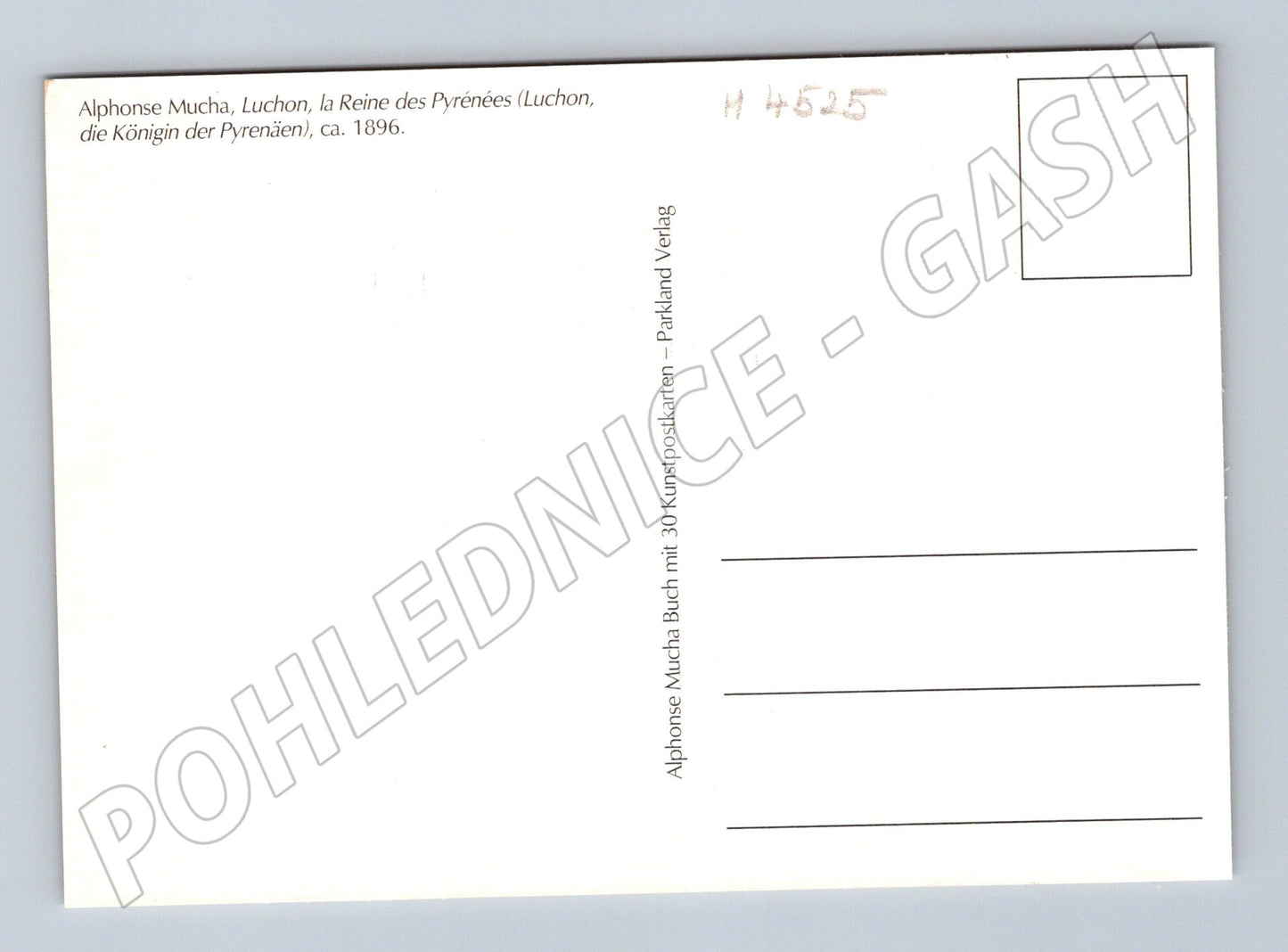 Pohlednice Alfons Mucha Luchon Pyrénées (M4525)