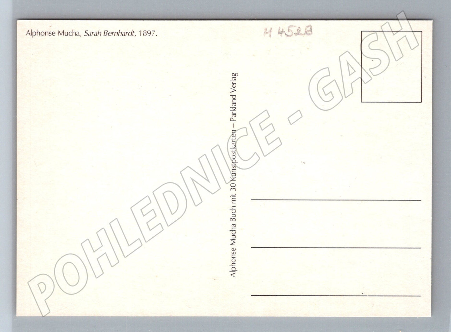 Pohlednice Alfons Mucha Sarah Bernhardt (M4526)