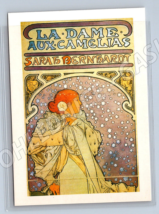 Pohlednice Alfons Mucha La Dame aux Camélias (M4527)
