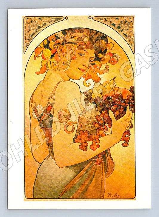 Pohlednice Alfons Mucha Le Fruit secesní (M4528)