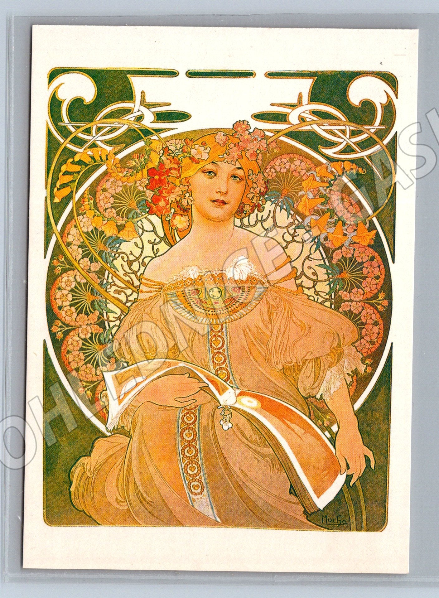 Pohlednice Alfons Mucha Reverie secesní (M4533)