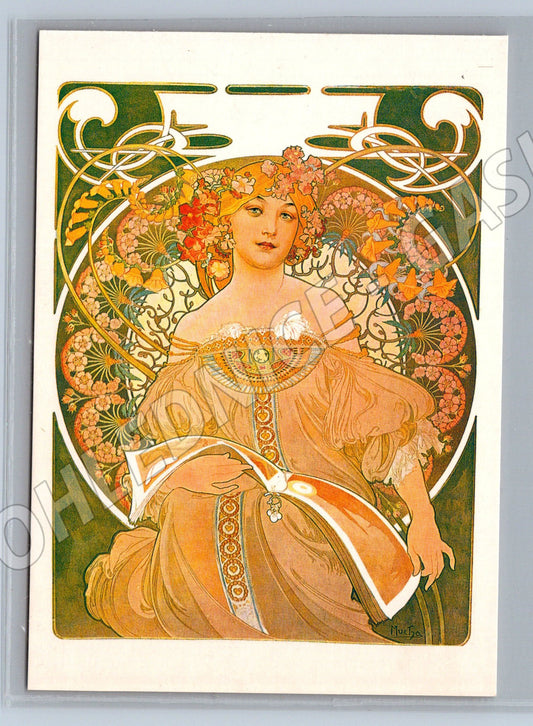 Pohlednice Alfons Mucha Reverie secesní (M4533)
