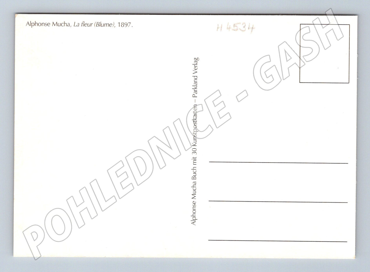 Pohlednice Alfons Mucha La Fleur secesní (M4534)