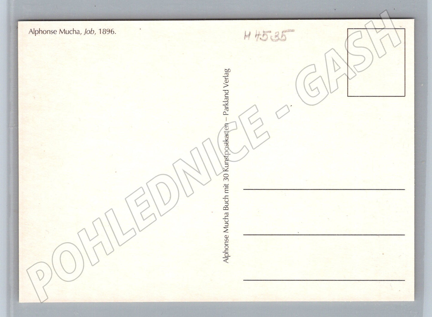 Pohlednice Alfons Mucha Job secesní (M4535)