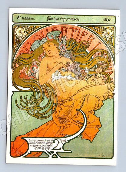 Pohlednice Alfons Mucha Au Quartier Latin (M4536)