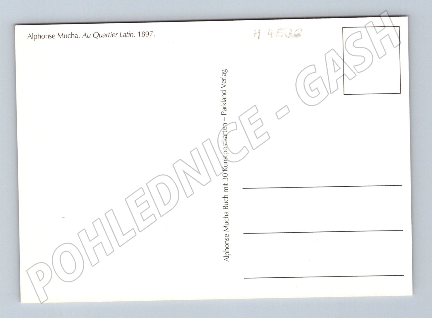 Pohlednice Alfons Mucha Au Quartier Latin (M4536)