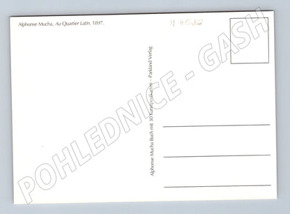 Pohlednice Alfons Mucha Au Quartier Latin (M4536)