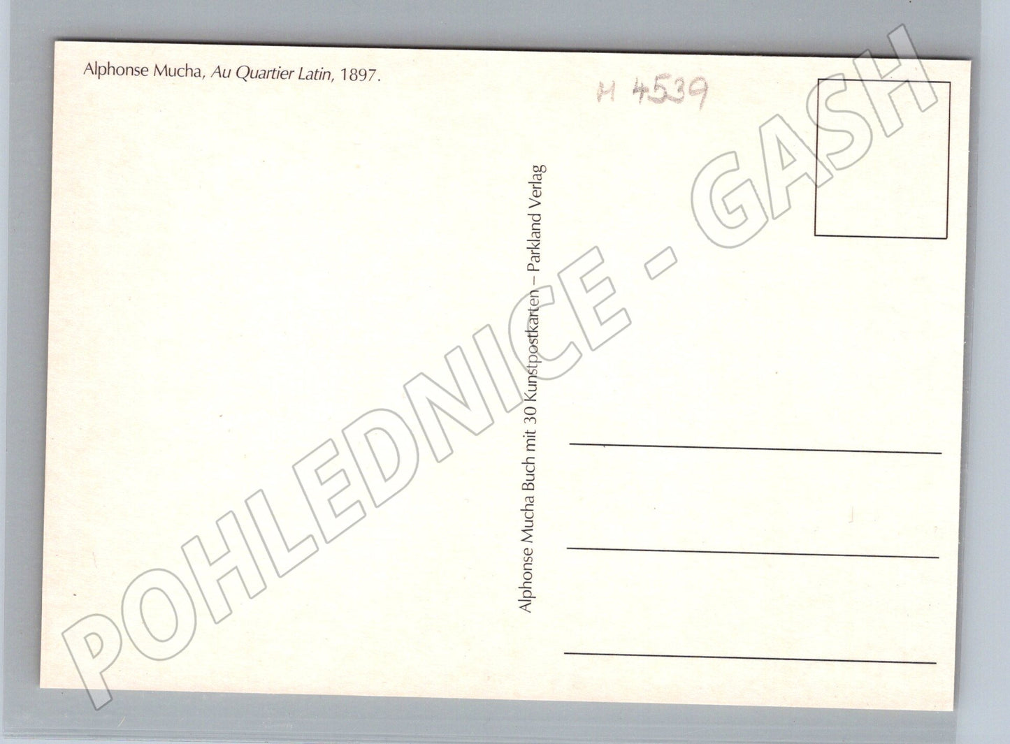 Pohlednice Alfons Mucha Au Quartier Latin (M4539)