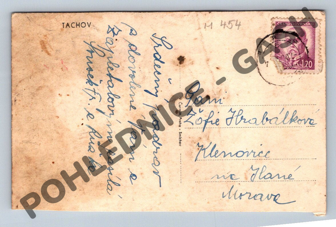 Pohlednice Tachov historické město (M454)