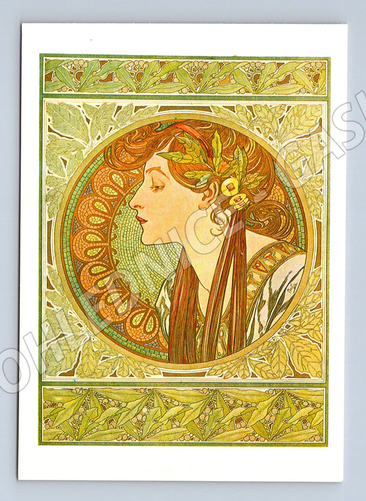 Pohlednice Alfons Mucha Le Laurier secesní (M4541)