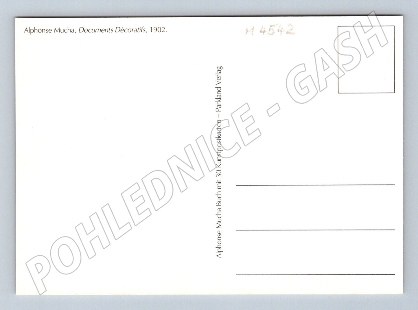 Pohlednice Alfons Mucha Documents Décoratifs (M4542)