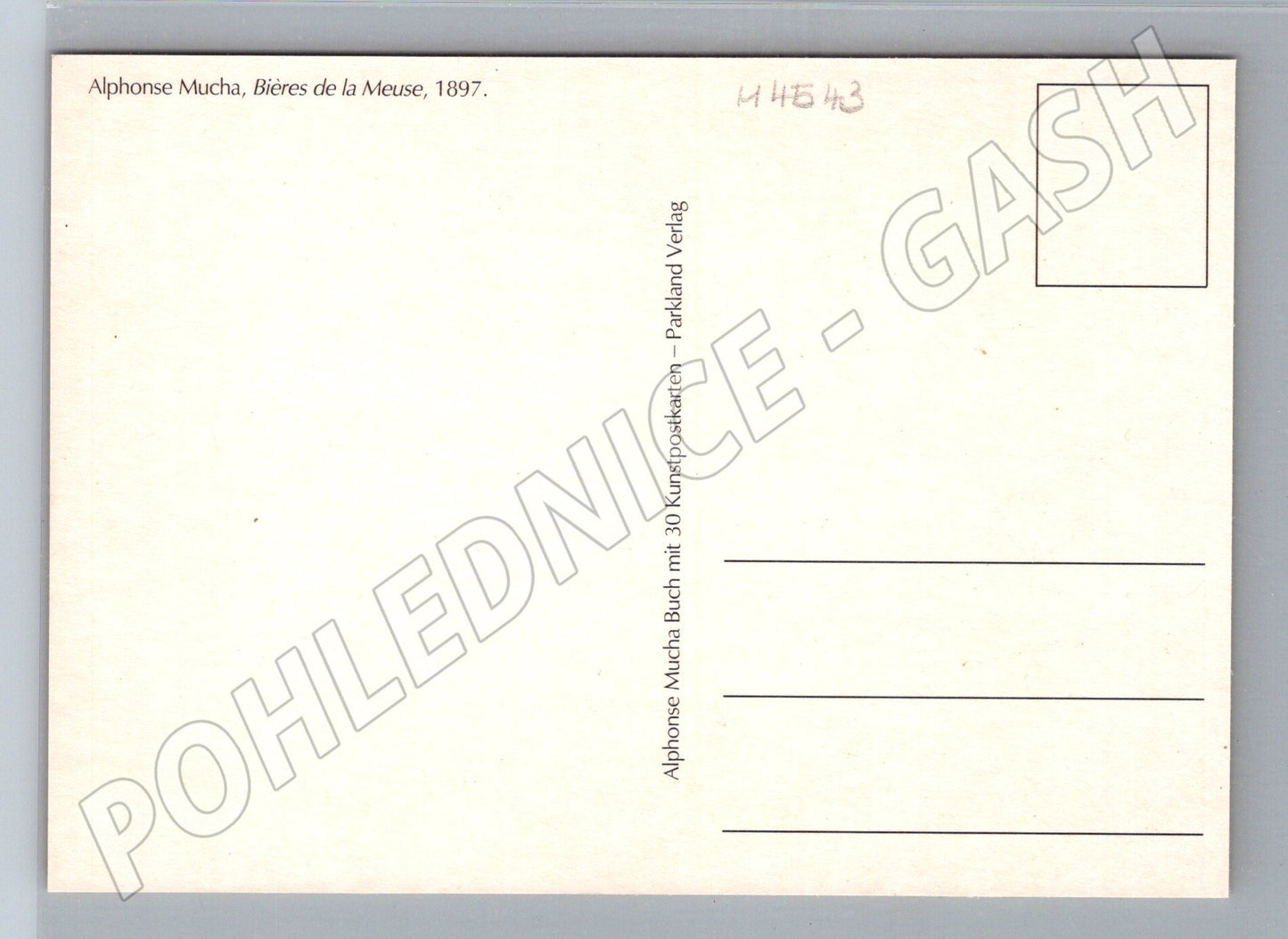 Pohlednice Alfons Mucha Bieres de la Meuse (M4543)