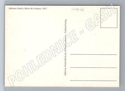 Pohlednice Alfons Mucha Bieres de la Meuse (M4543)