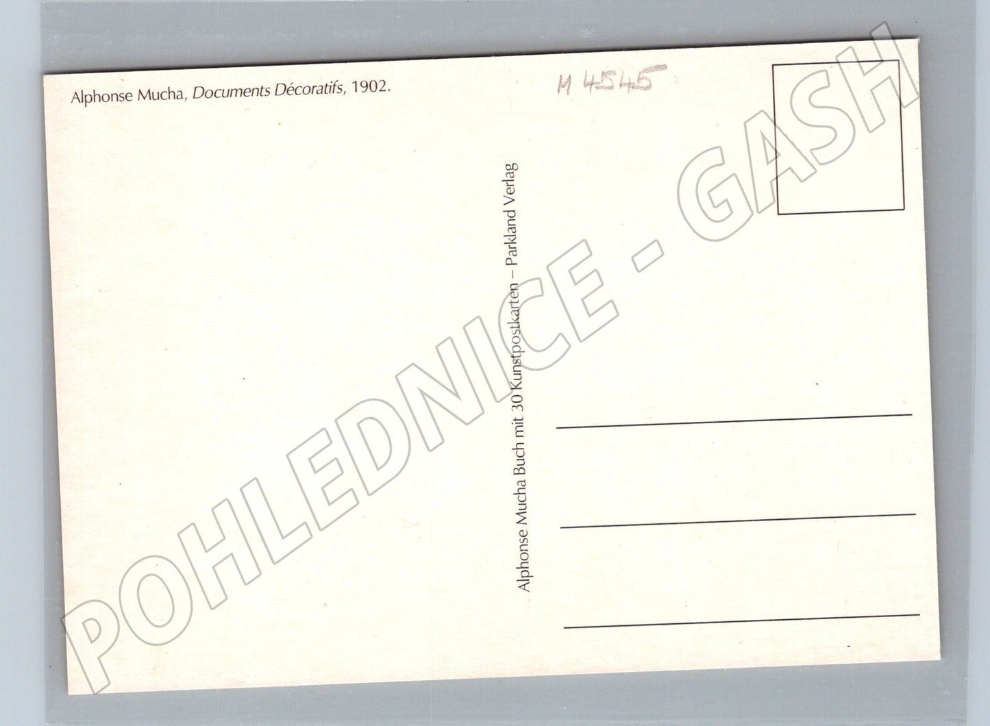 Pohlednice Alfons Mucha Documents Décoratifs (M4545)