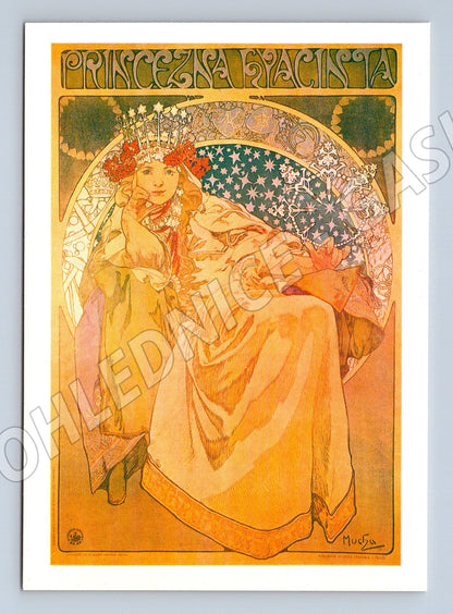 Pohlednice Alfons Mucha Princezna Hyacinta (M4546)