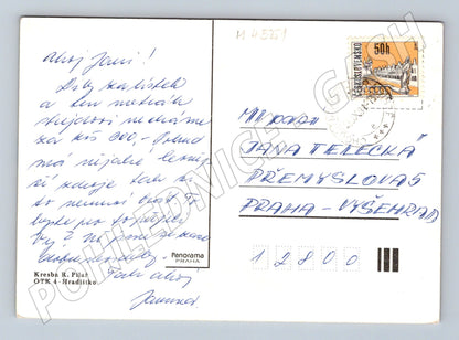 Pohlednice R Pilař kreslený motiv retro (M4551)