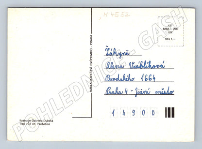 Pohlednice Gabriela Dubská víla a veverka (M4552)