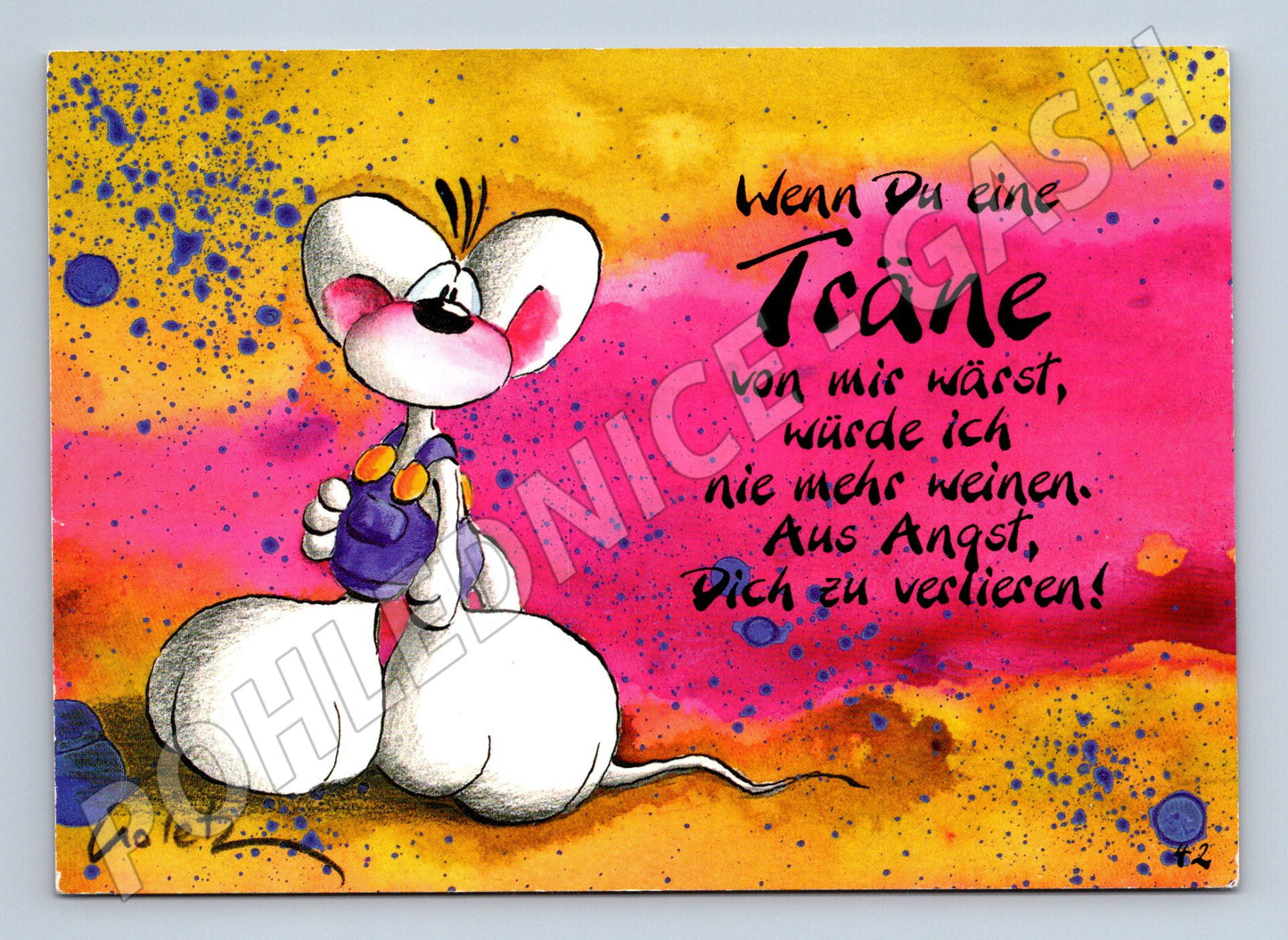 Pohlednice Diddl myška barevná (M4558)