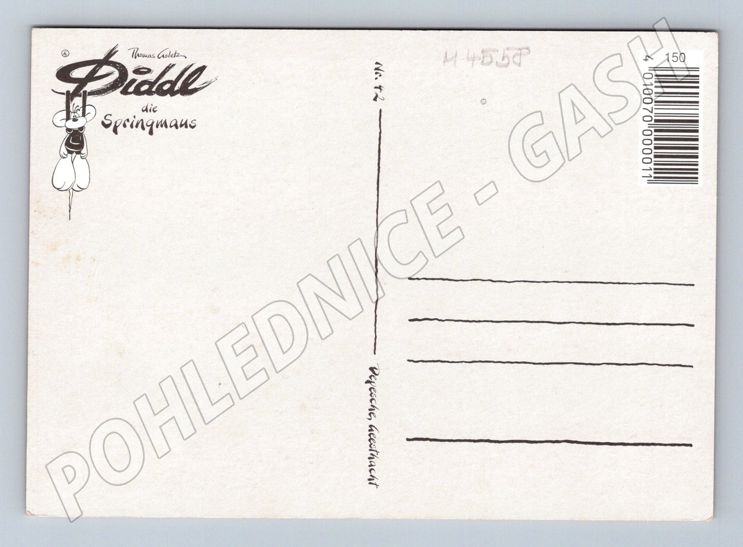 Pohlednice Diddl myška barevná (M4558)