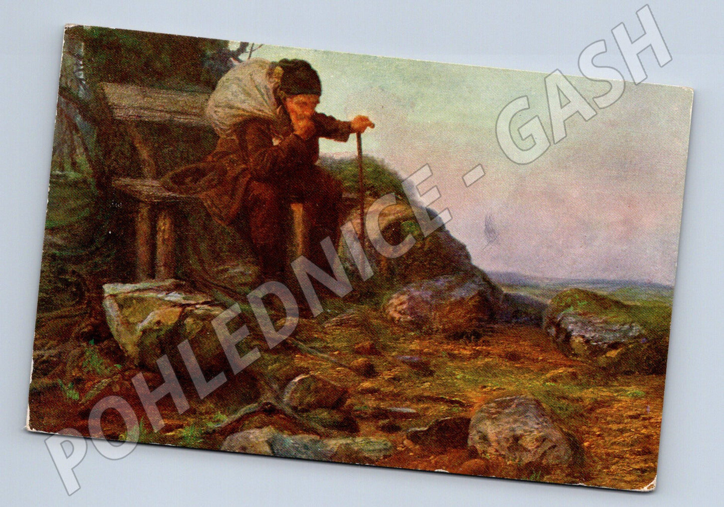 Pohlednice Znavený poutník Rašek (M4564)