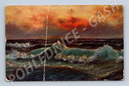 Pohlednice Sonnenuntergang am Meer západ slunce (M4565)