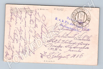 Pohlednice dívka u jezera L Winter (M4586)