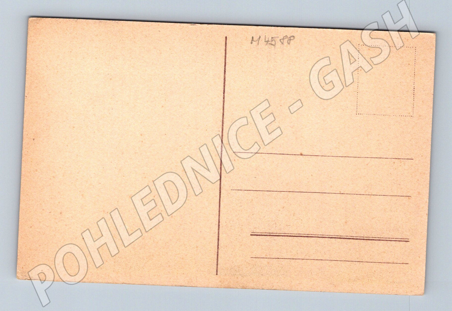 Pohlednice venkovská krajina dívka u rybníka (M4588)