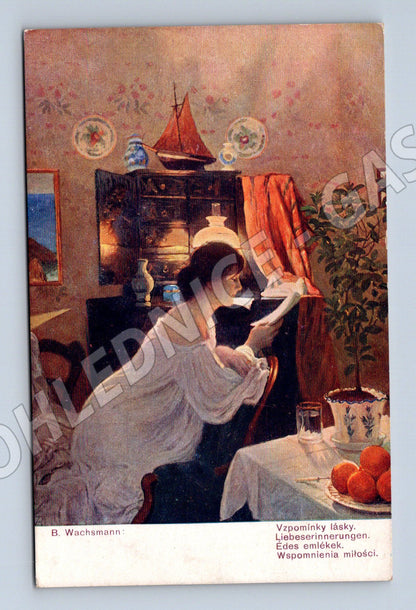 Pohlednice B Wachsmann Vzpomínky lásky (M4592)