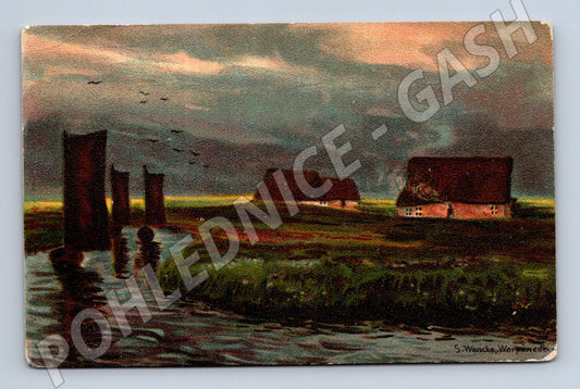 Pohlednice S Wencke venkovská krajina (M4594)