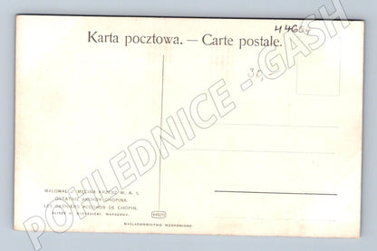 Pohlednice Chopin u klavíru portrét (M4604)