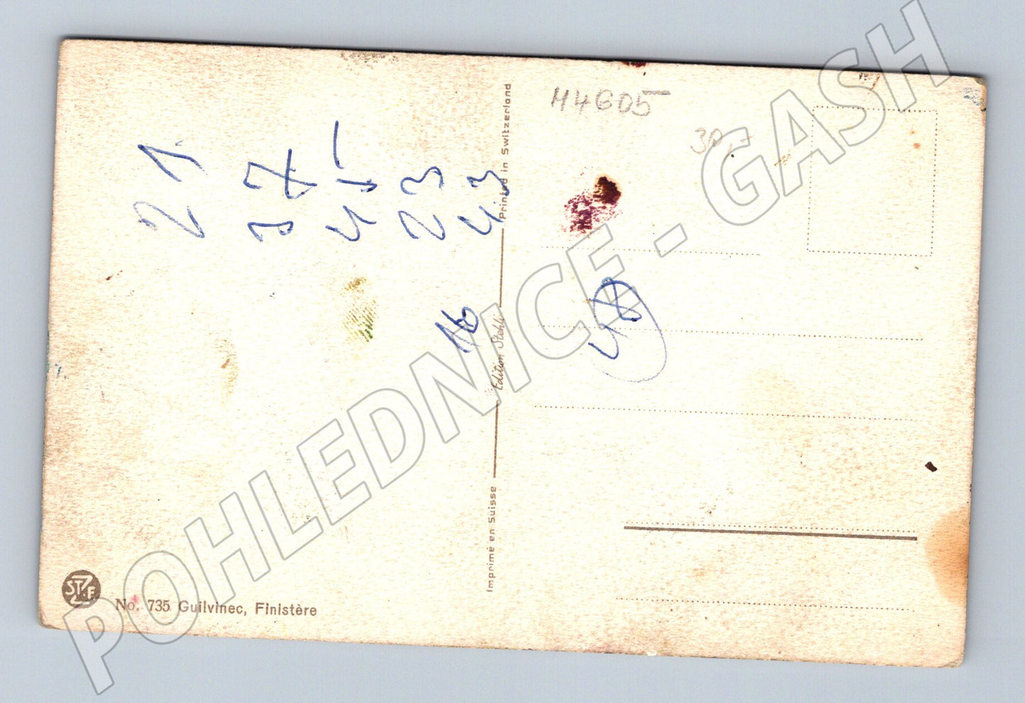 Pohlednice Guilvinec Francie přístav lodě (M4605)