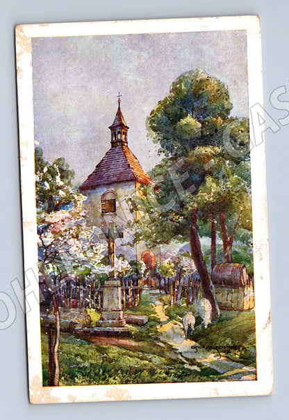 Pohlednice vesnický kostelík ČR (M4606)