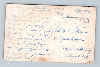 Pohlednice romantická scéna starý motiv (M4609)